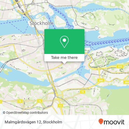 Malmgårdsvägen 12 karta