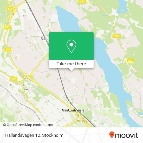 Hallandsvägen 12 karta