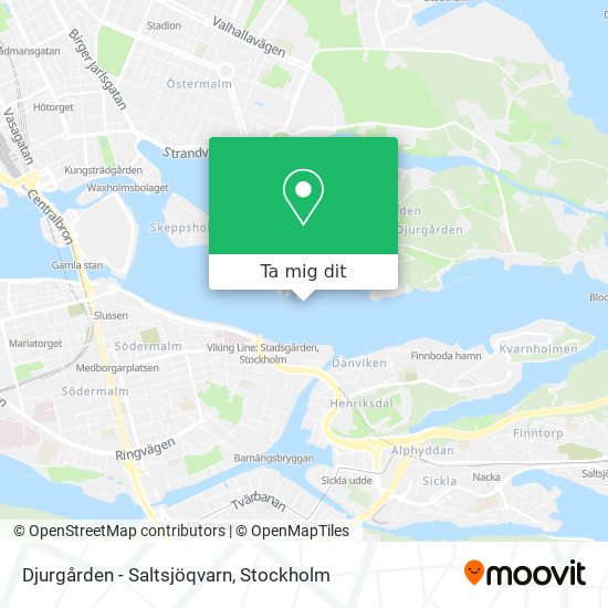 Djurgården - Saltsjöqvarn karta