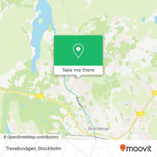 Trevebovägen karta