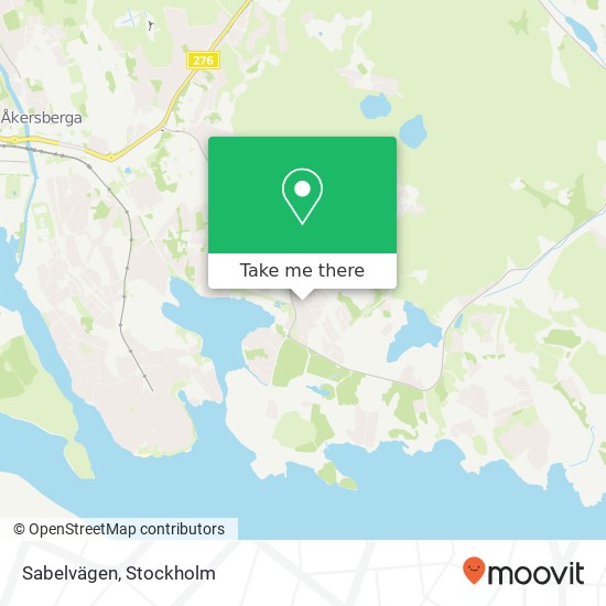 Sabelvägen karta