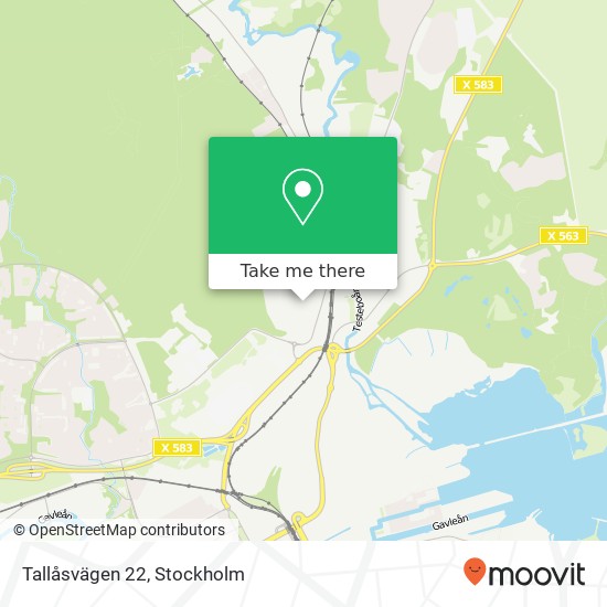 Tallåsvägen 22 karta