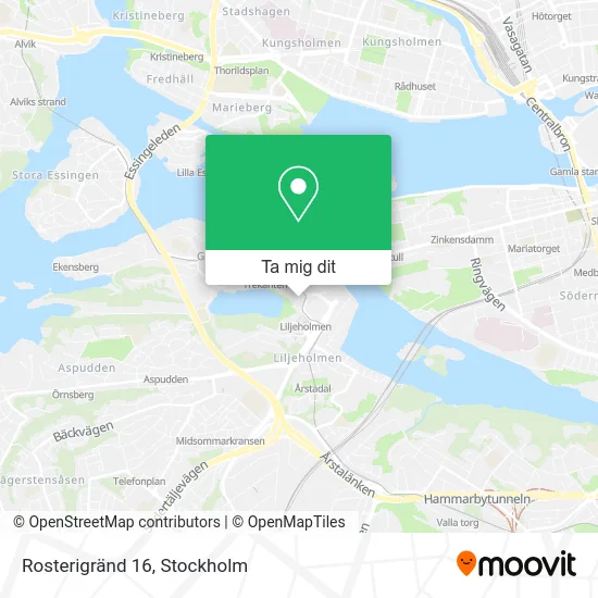 Rosterigränd 16 karta