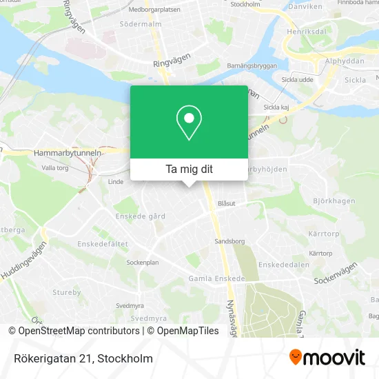 Rökerigatan 21 karta