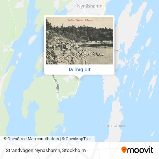 Strandvägen Nynäshamn karta
