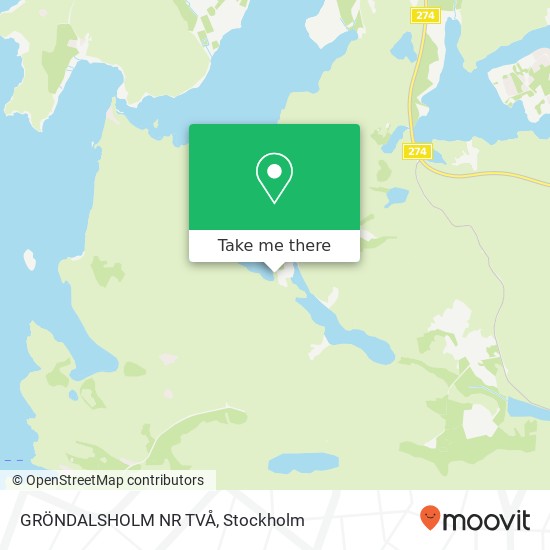 GRÖNDALSHOLM NR TVÅ karta