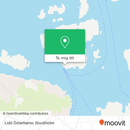 Lidö Österhamn karta