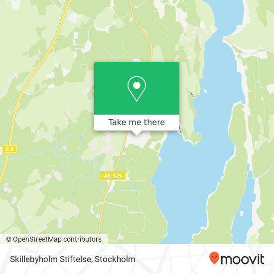 Skillebyholm Stiftelse karta