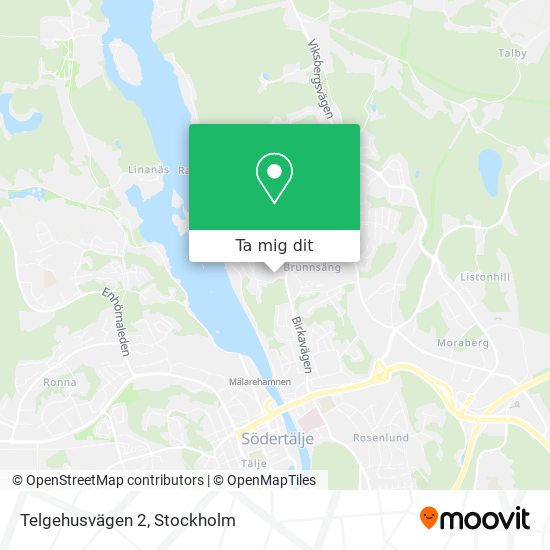 Telgehusvägen 2 karta