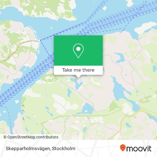 Skepparholmsvägen karta