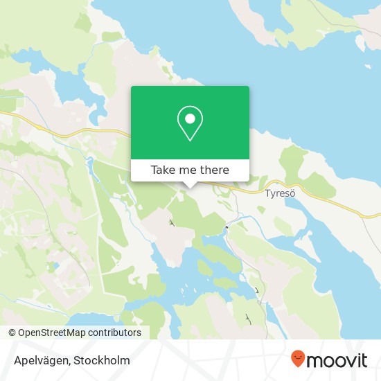 Apelvägen karta