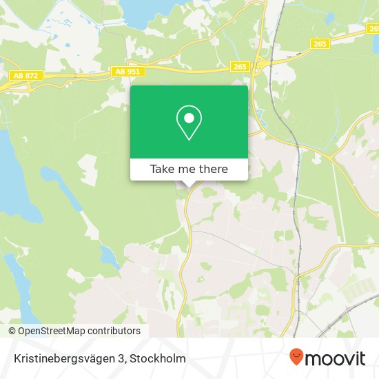 Kristinebergsvägen 3 karta