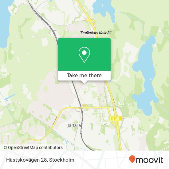 Hästskovägen 28 karta