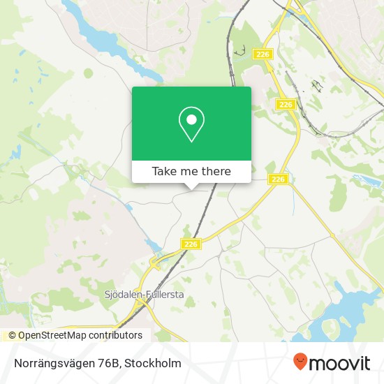 Norrängsvägen 76B karta