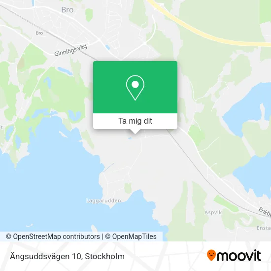 Ängsuddsvägen 10 karta