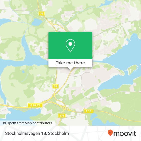 Stockholmsvägen 18 karta