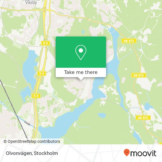 Olvonvägen karta