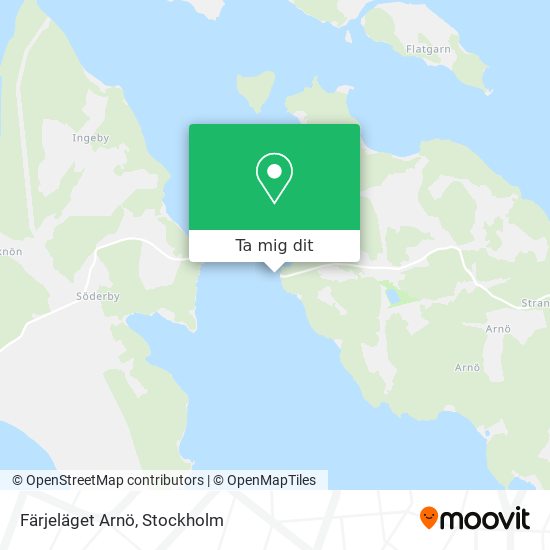 Färjeläget Arnö karta