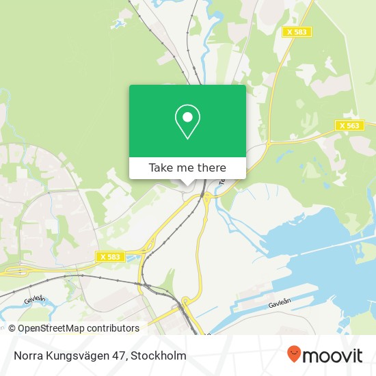 Norra Kungsvägen 47 karta