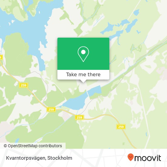 Kvarntorpsvägen karta