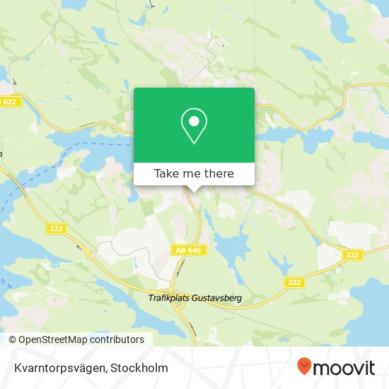 Kvarntorpsvägen karta