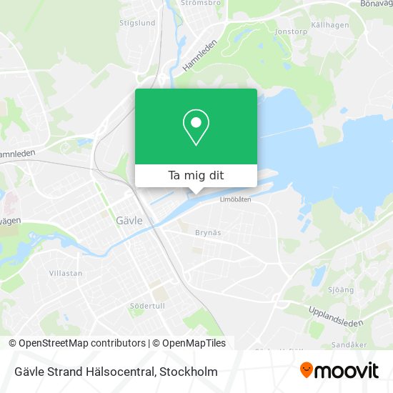 Gävle Strand Hälsocentral karta