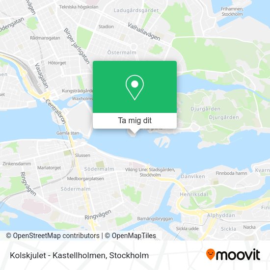 Kolskjulet - Kastellholmen karta