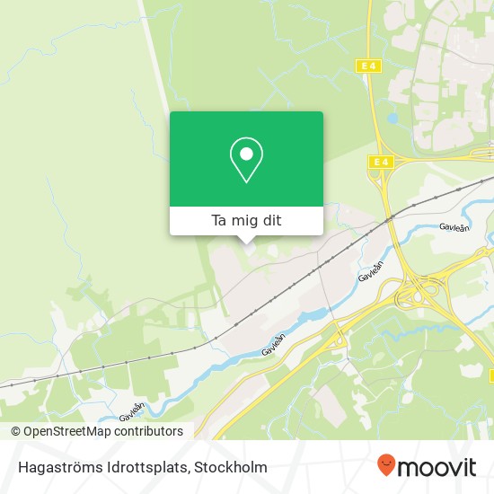 Hagaströms Idrottsplats karta