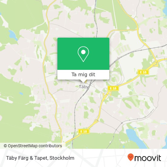 Täby Färg & Tapet karta