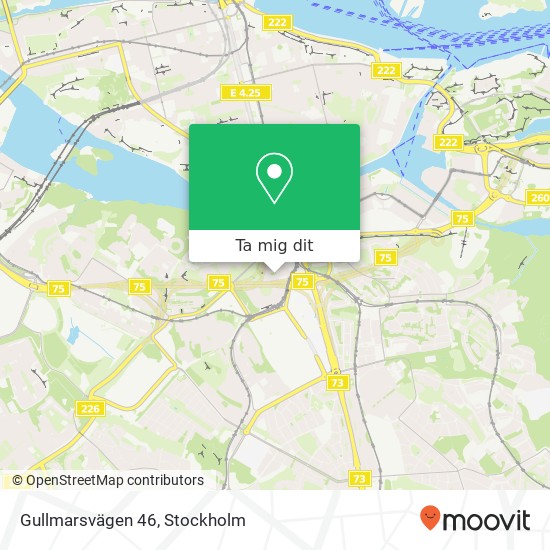 Gullmarsvägen 46 karta