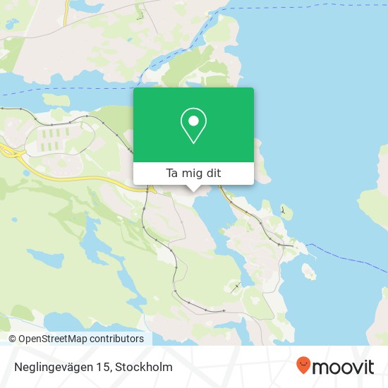 Neglingevägen 15 karta