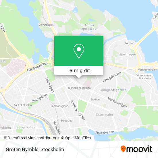 Gröten Nymble karta