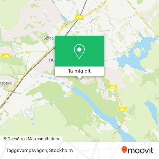 Taggsvampsvägen karta