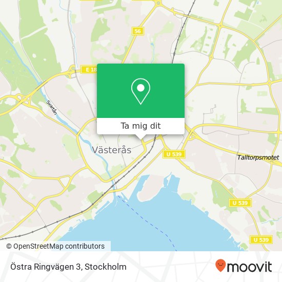 Östra Ringvägen 3 karta