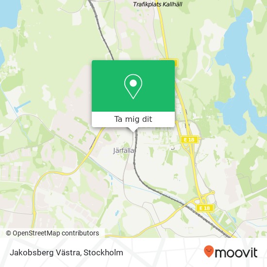 Jakobsberg Västra karta