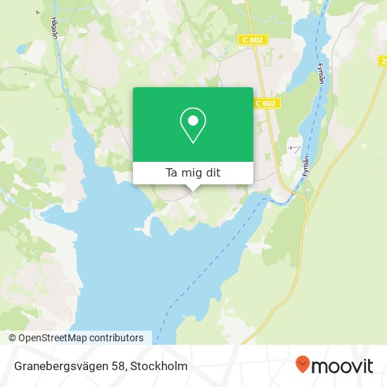 Granebergsvägen 58 karta