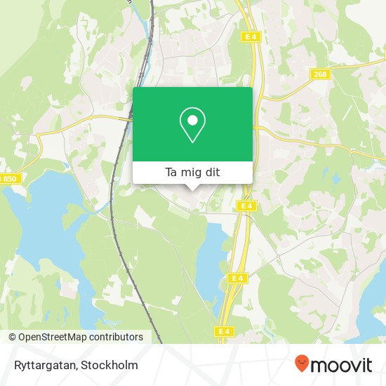 Ryttargatan karta