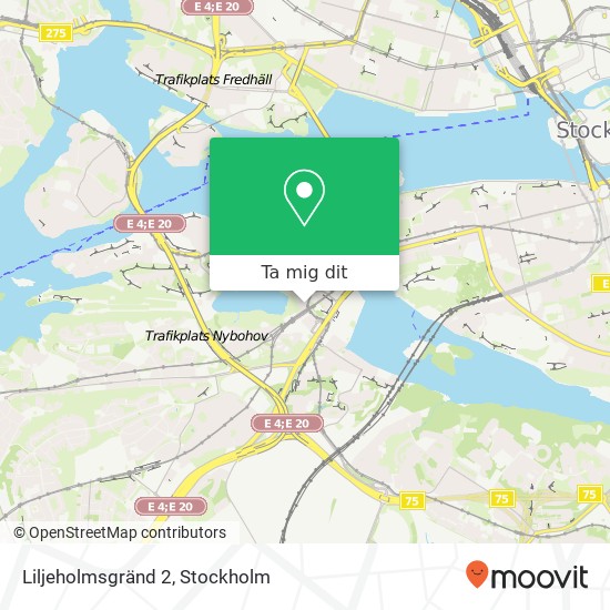 Liljeholmsgränd 2 karta