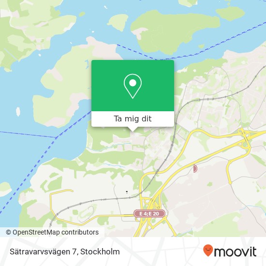 Sätravarvsvägen 7 karta