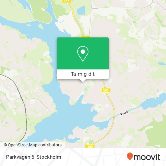 Parkvägen 6 karta