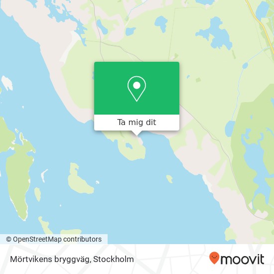 Mörtvikens bryggväg karta