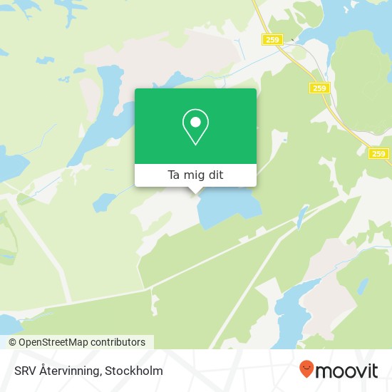 SRV Återvinning karta