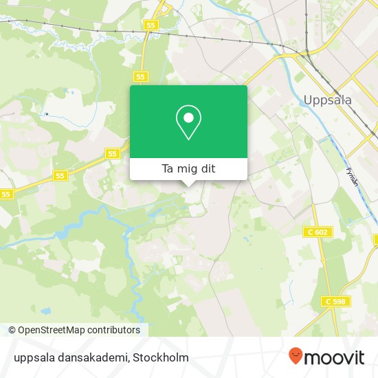 uppsala dansakademi karta