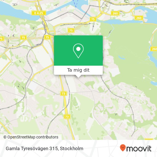 Gamla Tyresövägen 315 karta