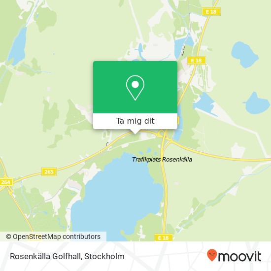 Rosenkälla Golfhall karta