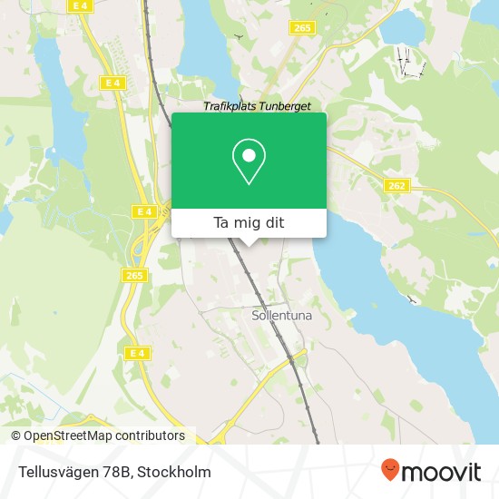 Tellusvägen 78B karta