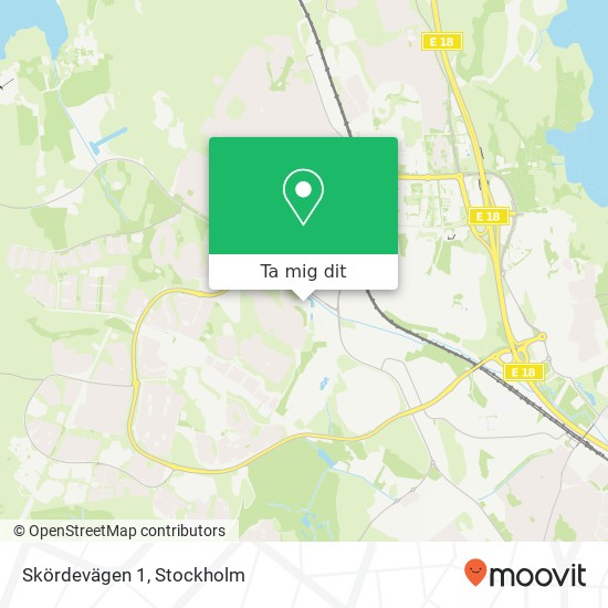 Skördevägen 1 karta