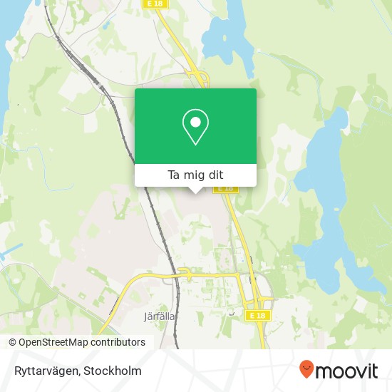 Ryttarvägen karta