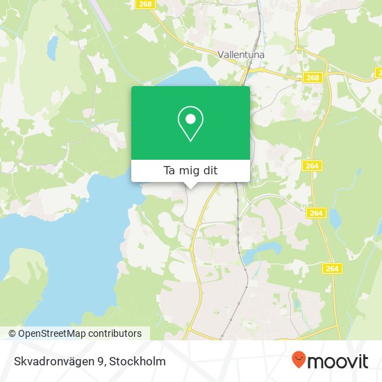 Skvadronvägen 9 karta