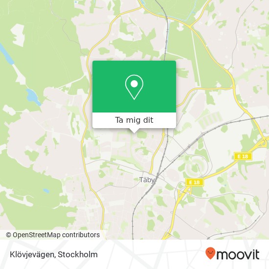 Klövjevägen karta